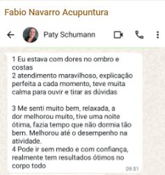 Depoimento de Paty Schumann via WhatsApp
